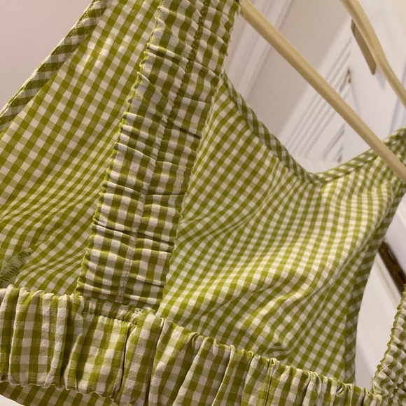 Light Green Gingham Top, Size XS, Like New, - Picture 12 of 12